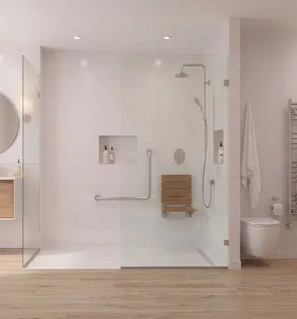 Bannière douche sécurisée