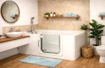 Miniature baignoire avec porte