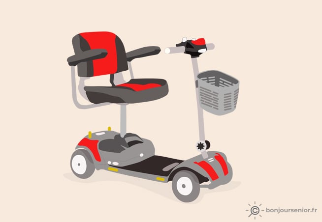 Scooter médicaux électriques pour PMR, voiturette pour seniors.