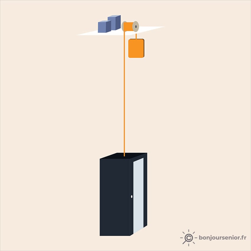 Illustration d'ascenseur privatif électrique