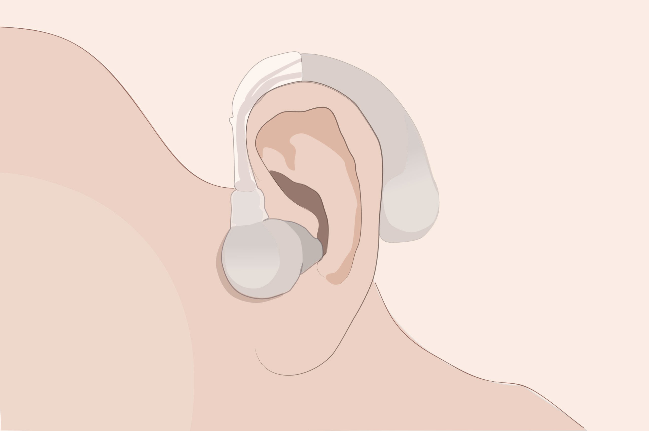 Illustration de contour d'oreille