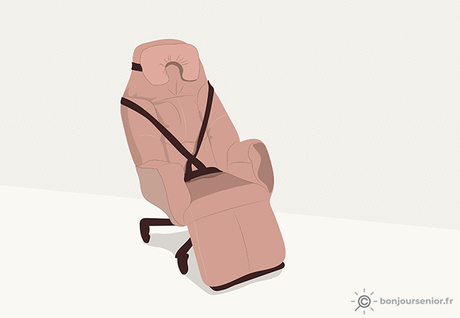 Illustration fauteuil coquille