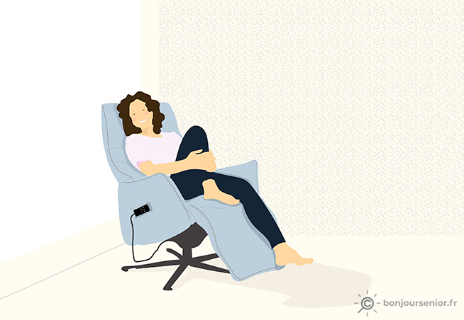 Illustration fauteuil relax