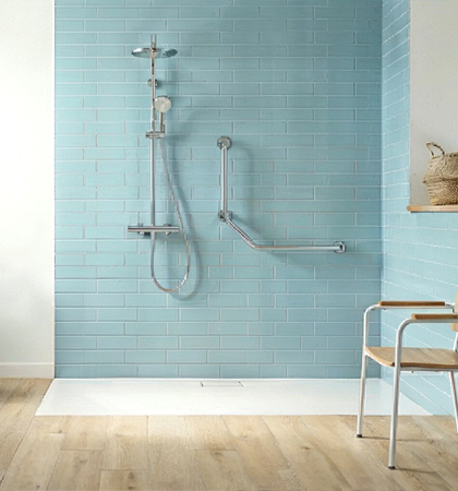 Bannière mobile douche handicapé