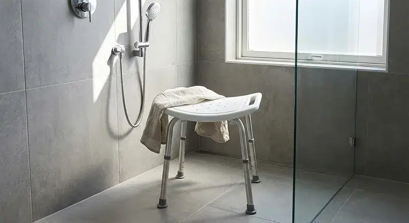 Siège de douche amovible
