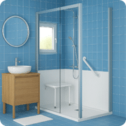 Douche + lavabo 180 x 180 px